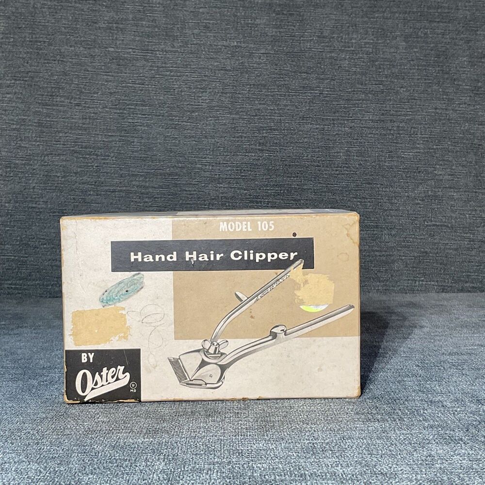 Vintage John Oster MFG. Hand Held Hair Trimmers Clippers Model #105 USA Made